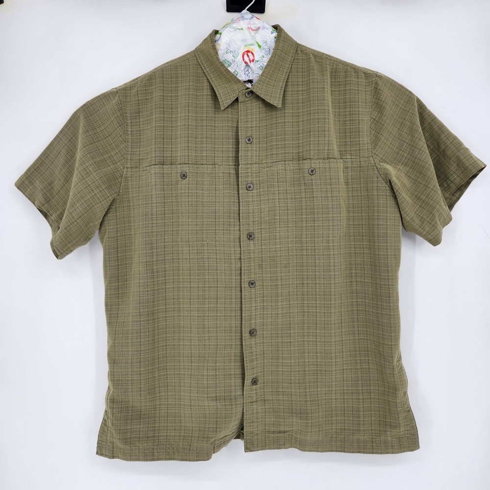 5.11 Tactical Shirt Mens XL Green Concealed Pockets Button Up Snap Front